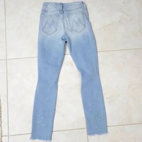 MOTHER Sacred Looker in Nice Shot Light Wash Skinny Size 24 - Picture 10 of 11